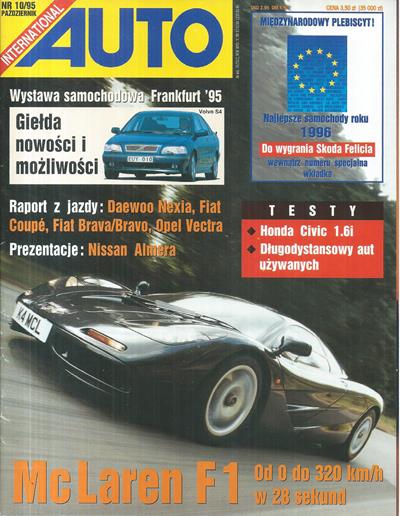 Auto International numer 10/1995 okładka